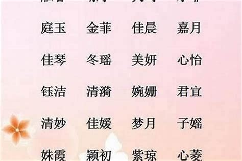 女人名字的含意